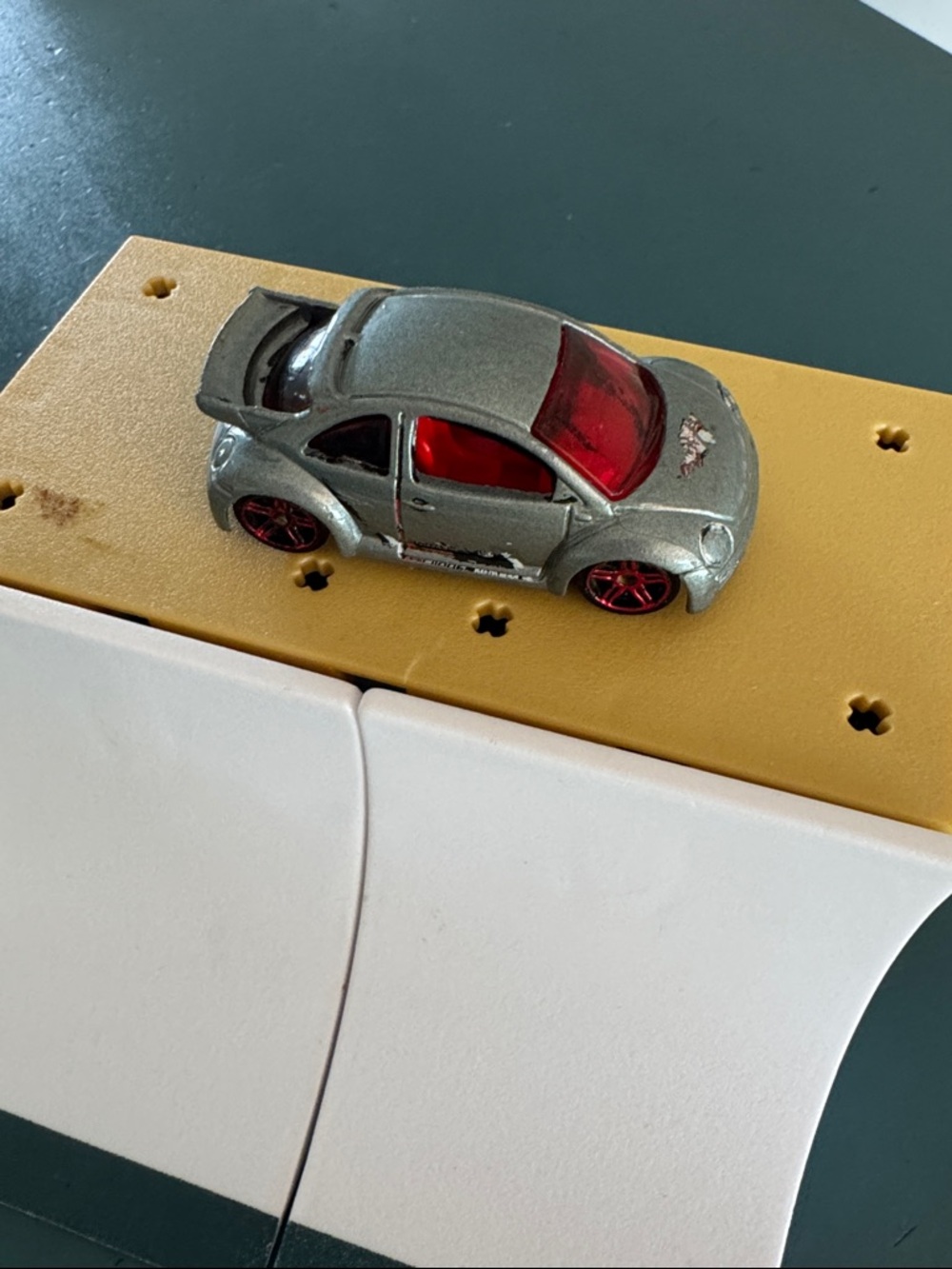 Silver Red Window Toy Beetle Car for Kids